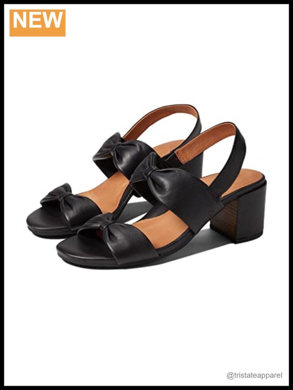 Kenneth Cole Leather Block Heel Ankle Strap Sandals Casual Outdoor
